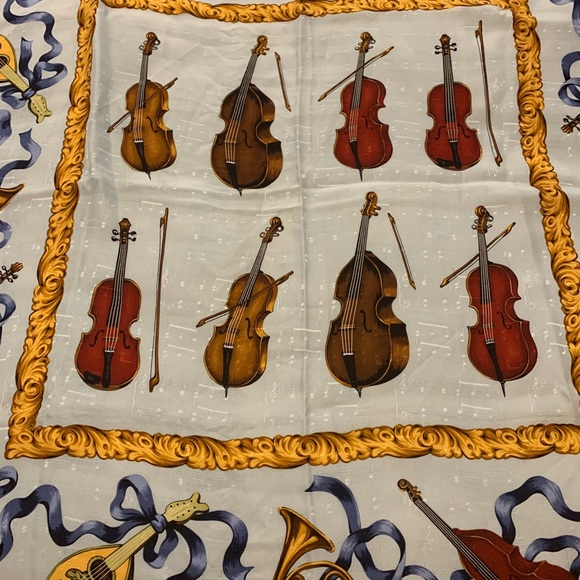 Liberty London silk scarf in light blue - Picture 1 of 4